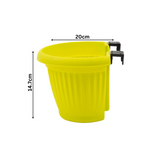 Hug A Plant |Bello Wall Planter 20CM Hanging Plastic Pot for Home & Garden Decor (20CM|8 INCH)